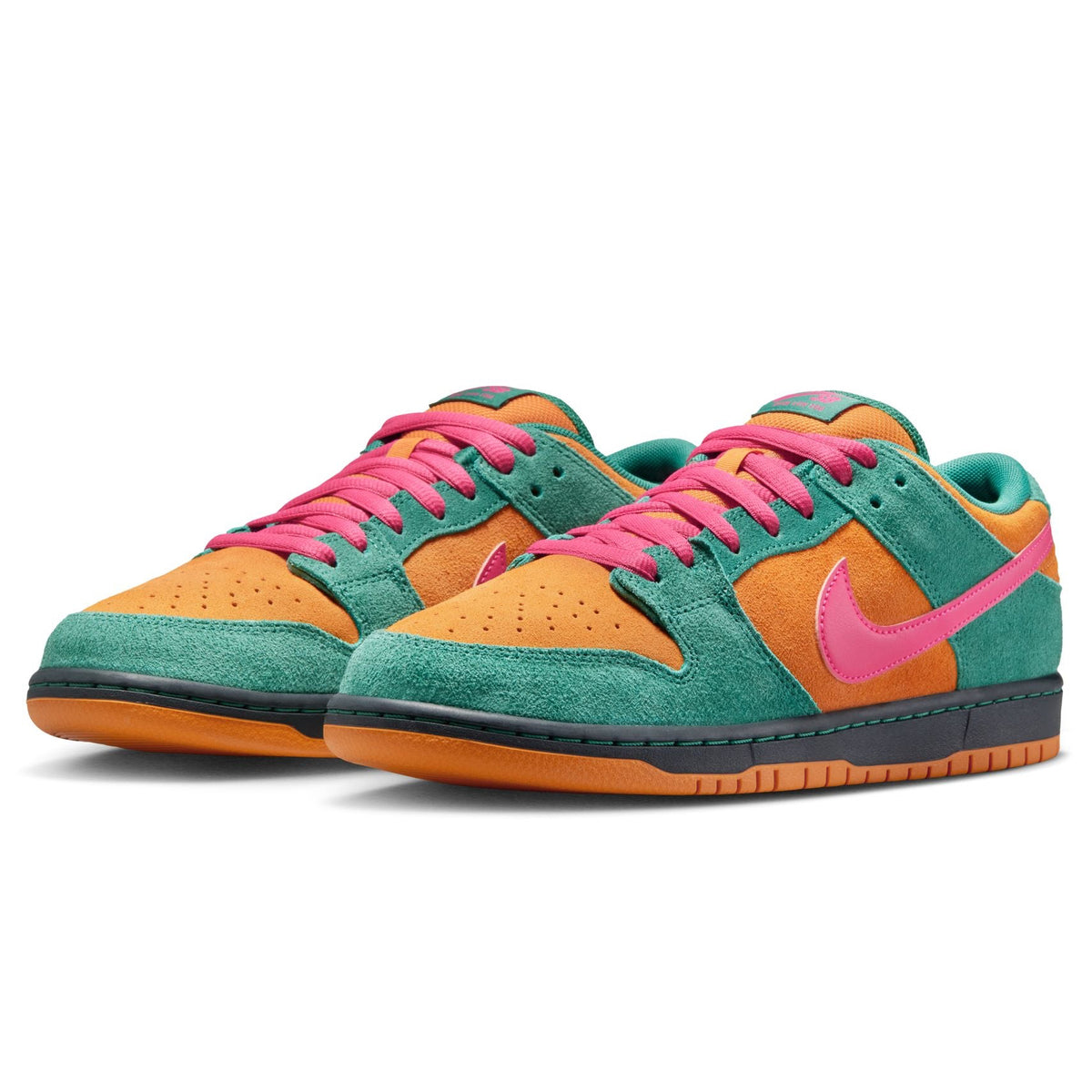 Nike SB Dunk Low Pro - Green Noise/Watermelon-Light Curry - HQ1625-301 | Free Aotearoa shipping when you order your Nikes over $100* with Pavement Skate Store!