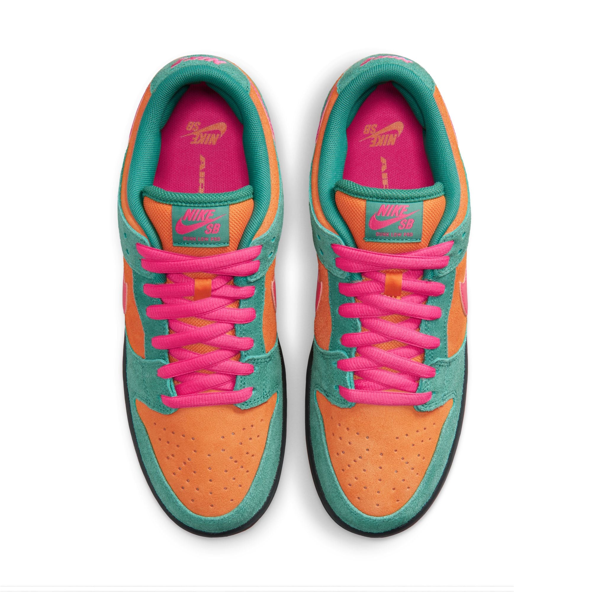 Nike SB Dunk Low Pro - Green Noise/Watermelon-Light Curry - HQ1625-301 | Free Aotearoa shipping when you order your Nikes over $100* with Pavement Skate Store!