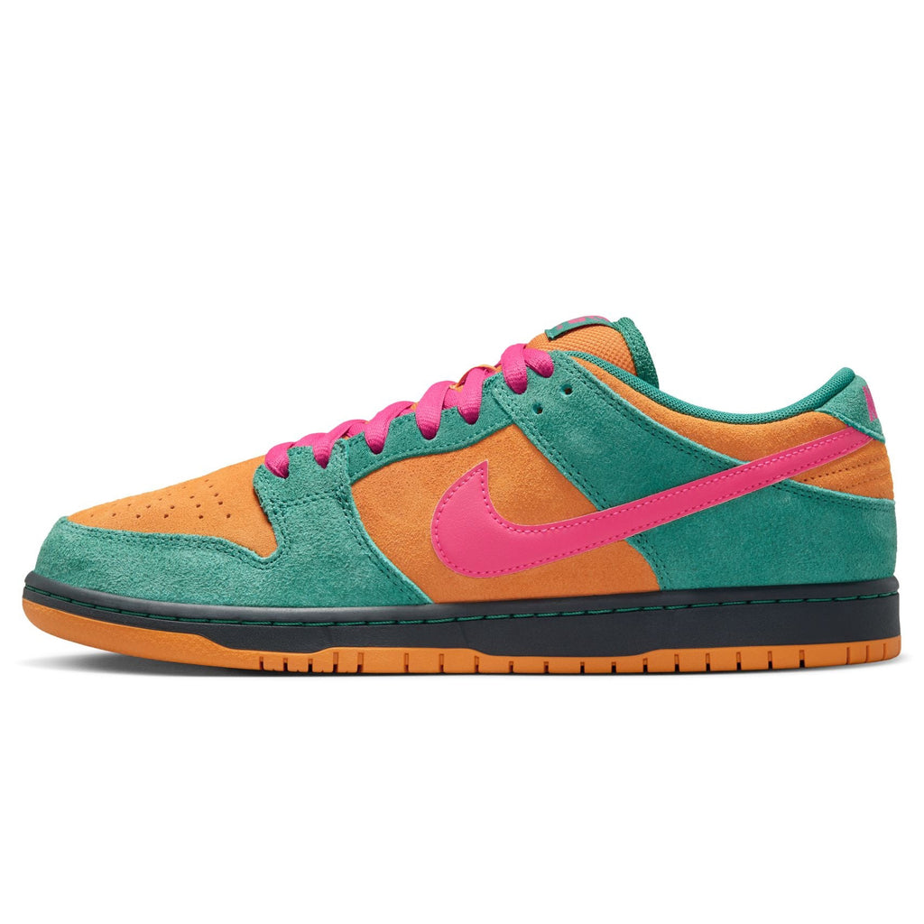 Nike SB Dunk Low Pro - Green Noise/Watermelon-Light Curry - HQ1625-301 | Free Aotearoa shipping when you order your Nikes over $100* with Pavement Skate Store!