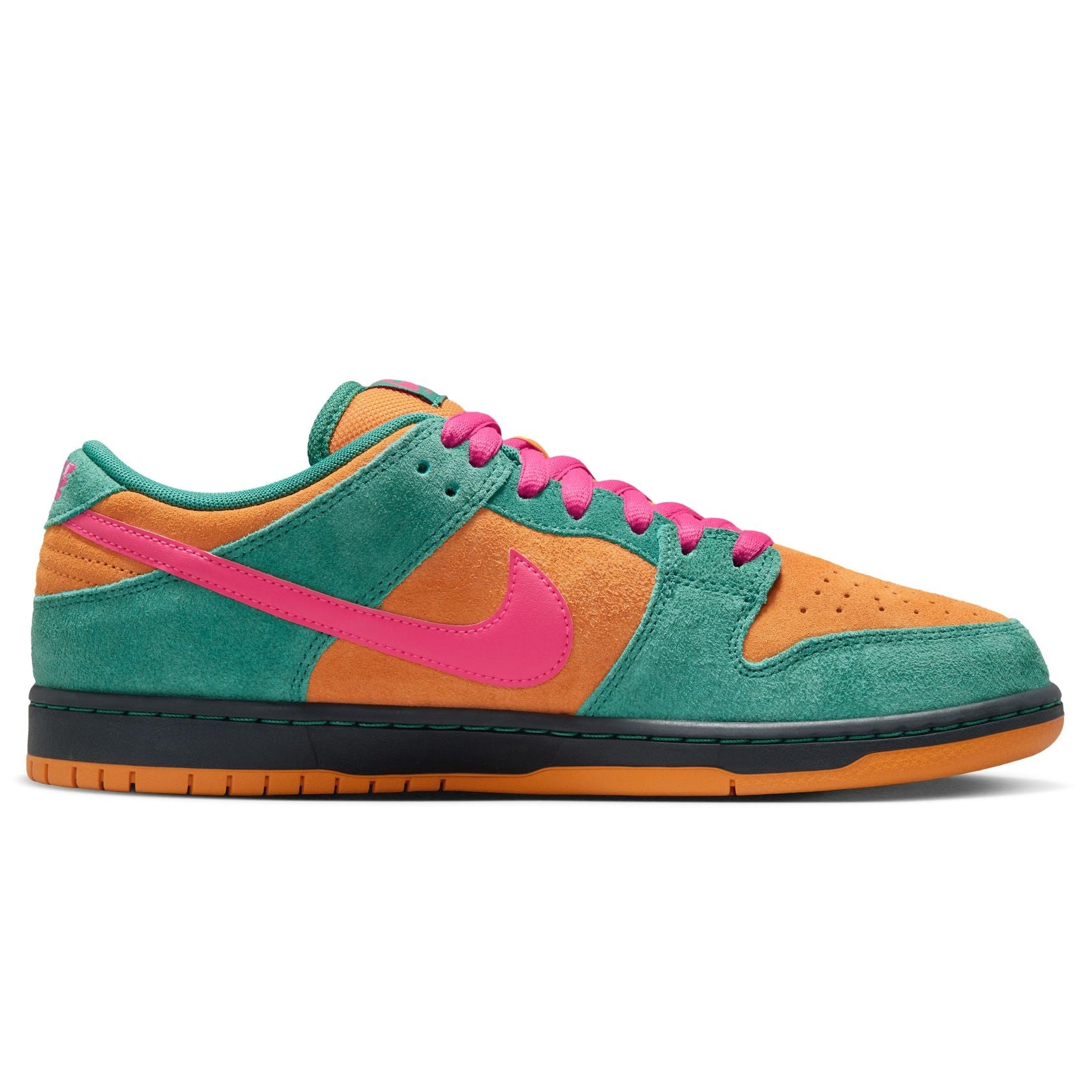 Nike SB Dunk Low Pro - Green Noise/Watermelon-Light Curry - HQ1625-301 | Free Aotearoa shipping when you order your Nikes over $100* with Pavement Skate Store!
