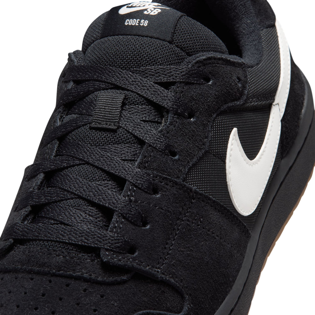 Nike SB Code 58 - Black/Black/Gum Light Brown/Summit White - IB0108-001 | Shop Nike SB with free Aotearoa shipping online with Pavement Skate Store!