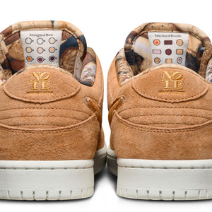 Nike SB X Note Manchester Dunk Low Pro QS in Flax/Honeycomb-Summit White-SaiI.  | Free shipping across Aotearoa when you buy online with Pavement Skate Store.