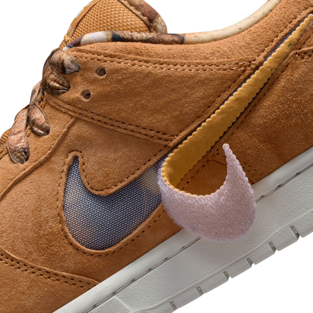 Nike SB X Note Manchester Dunk Low Pro QS in Flax/Honeycomb-Summit White-SaiI.  | Free shipping across Aotearoa when you buy online with Pavement Skate Store.