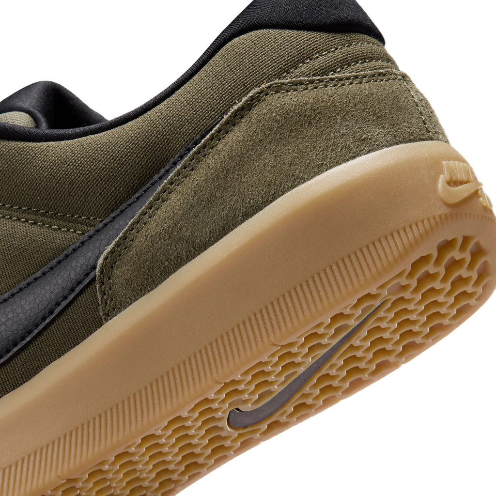 Nike SB Force 58 in Medium Olive/Black-Medium Olive | Free Aotearoa shipping when you order your Nike SB over $100* with Pavement Skate Store!