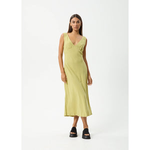 Afends Amaya Maxi Dress - Lemongrass. Shop the latest Afends clothing with Pavement and enjoy free Aotearoa NZ shipping on you order over $100*