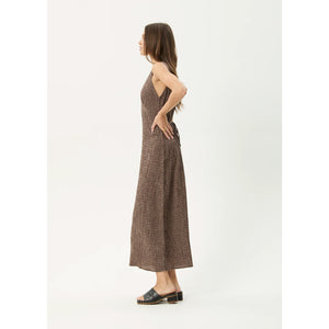 Afends Hometown Seersucker Maxi Dress in Coffee | Shop Afends with Pavement online and recieved free Aotearoa NZ shipping on orders over $100*!