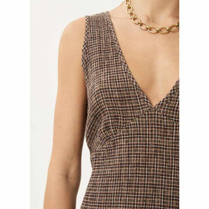 Afends Hometown Seersucker Maxi Dress in Coffee | Shop Afends with Pavement online and recieved free Aotearoa NZ shipping on orders over $100*!