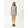 Afends Lagoon Jesse Seersucker Mini Dress in Overcast Check | Shop Afends clothing online with Pavement and enjoy free Aotearoa shipping on orders over $100*!