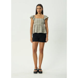 Afends Scout Check Top - Olive Check | Shop Afends online with Pavement Skate Store with free Aotearoa NZ shipping on orders over $100*