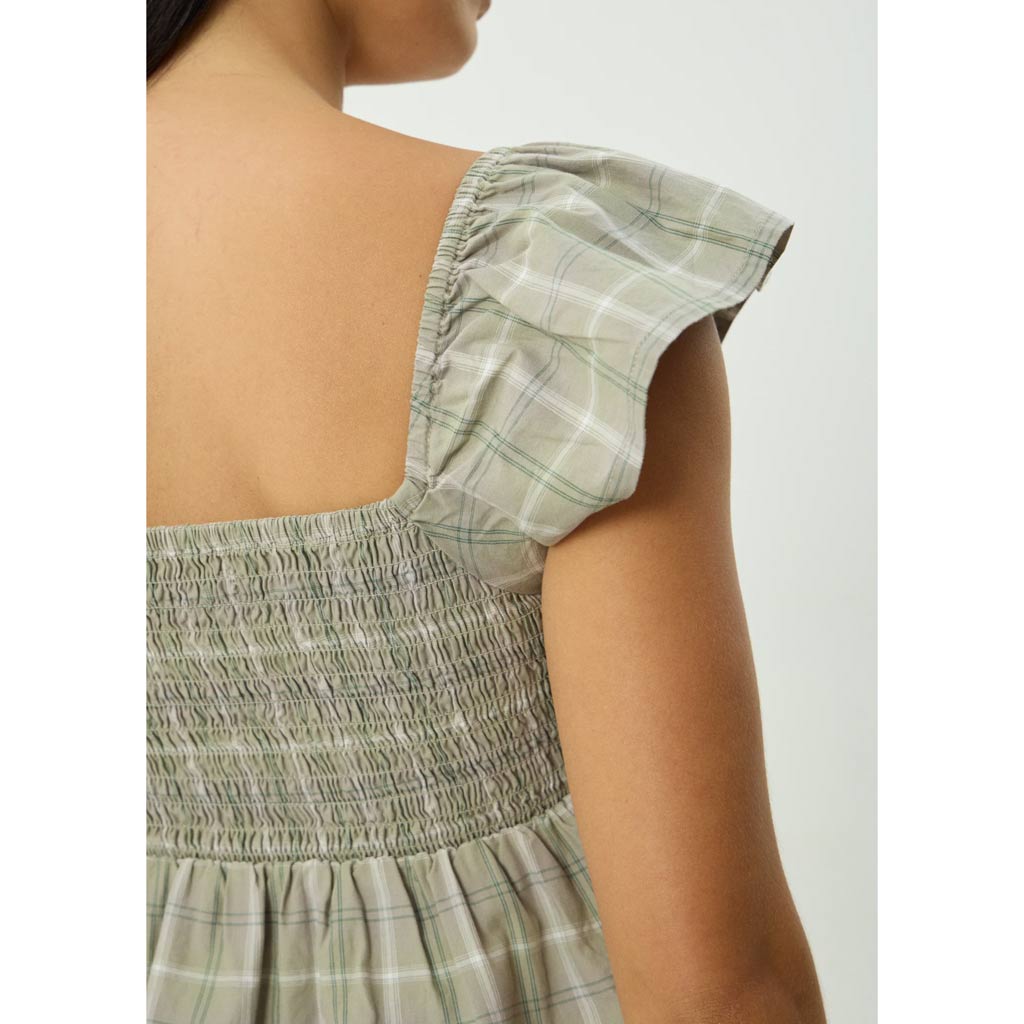 Afends Scout Check Top - Olive Check | Shop Afends online with Pavement Skate Store with free Aotearoa NZ shipping on orders over $100*