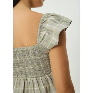 Afends Scout Check Top - Olive Check | Shop Afends online with Pavement Skate Store with free Aotearoa NZ shipping on orders over $100*