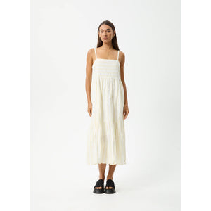 Buy Afends Splice Organic Maxi Dress - White/Lemongrass with Pavement Skate Store and receive free Aotearoa NZ shipping over $100* when you order online!