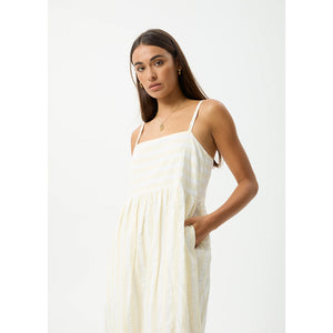 Buy Afends Splice Organic Maxi Dress - White/Lemongrass with Pavement Skate Store and receive free Aotearoa NZ shipping over $100* when you order online!