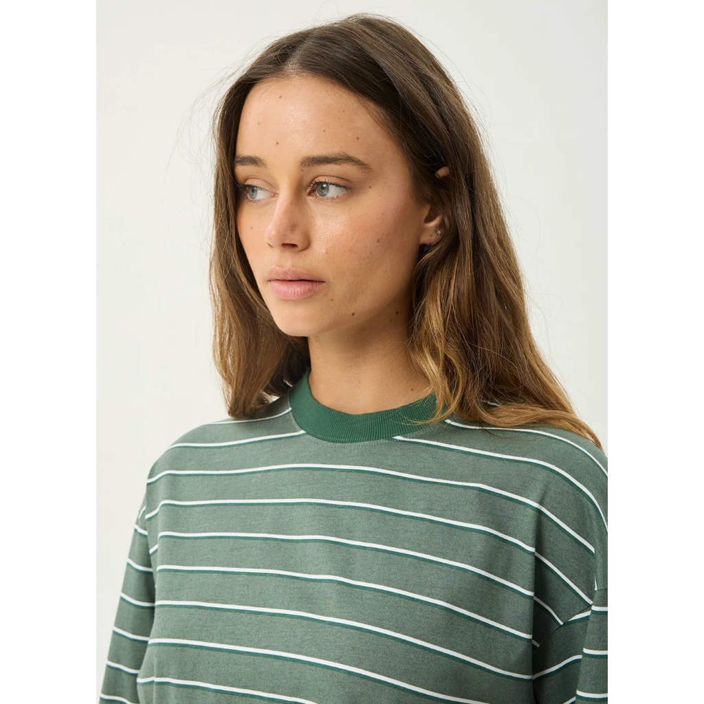 Afends Altitude Long Sleeve Tee in Pine Stripe | Free Aotearoa NZ delivery on your Afends order over $100* with Pavement Skate Store.
