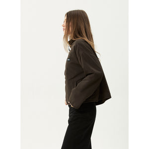 Afends Berlin Reversible Polar Fleece Jacket  in Coffee | Shop Afends women's clothing online with Pavement and enjoy free Aotearoa NZ shipping over $100*!
