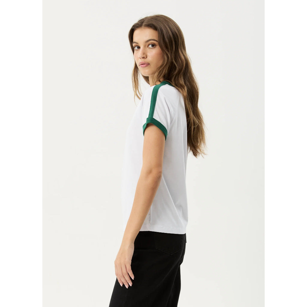 Afends Games Regular Tee - White | Shop Afends womens clothing online with Pavement Skate Store with free Aotearoa NZ shipping over $100*!