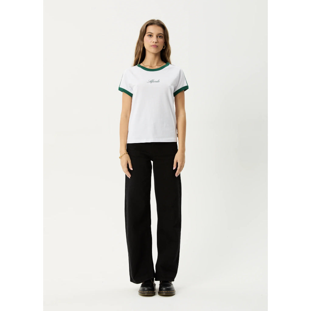 Afends Games Regular Tee - White | Shop Afends womens clothing online with Pavement Skate Store with free Aotearoa NZ shipping over $100*!