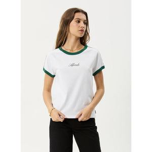 Afends Games Regular Tee - White | Shop Afends womens clothing online with Pavement Skate Store with free Aotearoa NZ shipping over $100*!