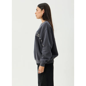 Afends Locket Crew - Charcoal | Shop Afends womens clothing online with Pavement Skate Store with free Aotearoa NZ shipping over $100*!