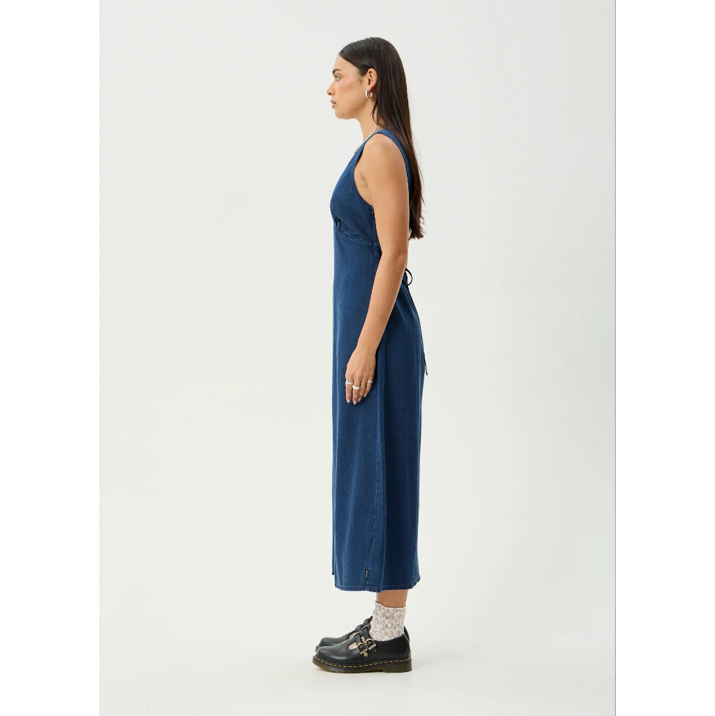Afends Palmer Maxi Dress in Ink | Free Aotearoa NZ delivery on your Afends order over $100* with Pavement Skate Store.