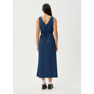 Afends Palmer Maxi Dress in Ink | Free Aotearoa NZ delivery on your Afends order over $100* with Pavement Skate Store.