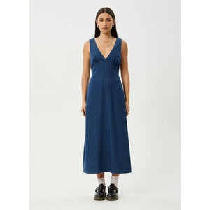 Afends Palmer Maxi Dress in Ink | Free Aotearoa NZ delivery on your Afends order over $100* with Pavement Skate Store.