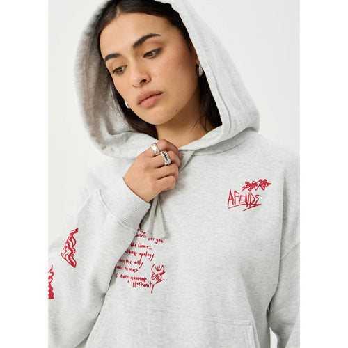 Afends Rise Pull On Hood - Grey Marle | Shop Afends womens clothing online with Pavement Skate Store with free Aotearoa NZ shipping over $100*!
