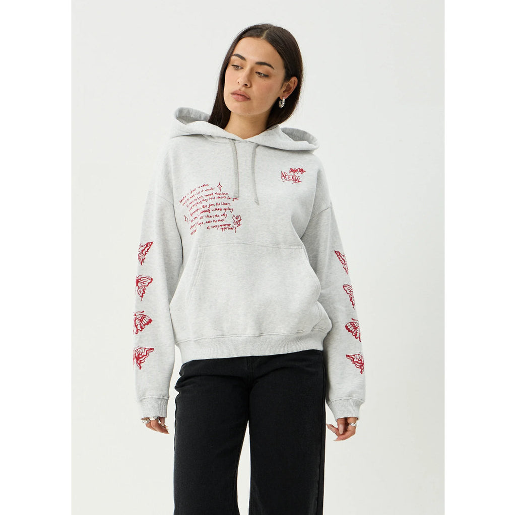 Afends Rise Pull On Hood - Grey Marle | Shop Afends womens clothing online with Pavement Skate Store with free Aotearoa NZ shipping over $100*!