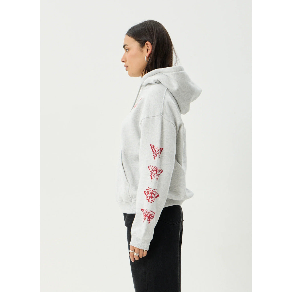 Afends Rise Pull On Hood - Grey Marle | Shop Afends womens clothing online with Pavement Skate Store with free Aotearoa NZ shipping over $100*!