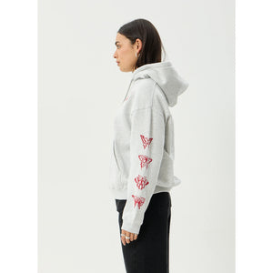 Afends Rise Pull On Hood - Grey Marle | Shop Afends womens clothing online with Pavement Skate Store with free Aotearoa NZ shipping over $100*!