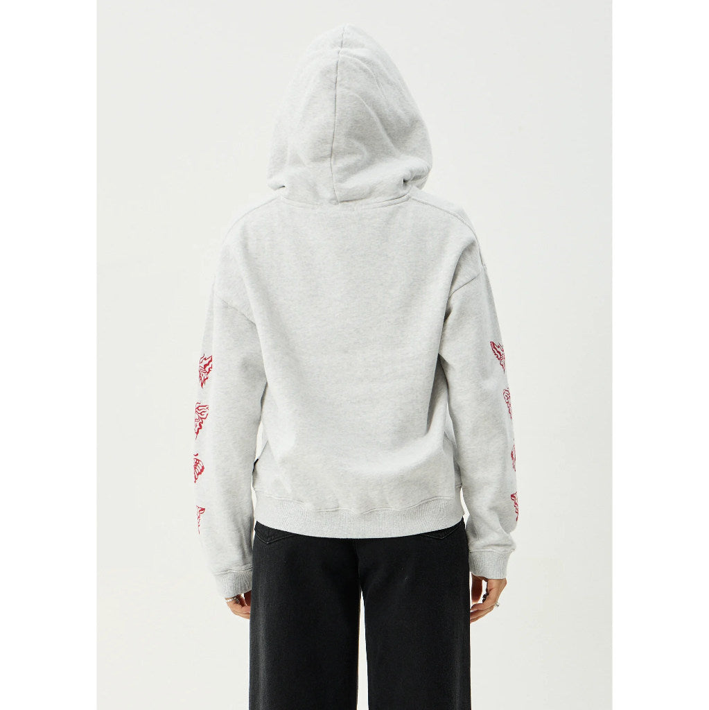 Afends Rise Pull On Hood - Grey Marle | Shop Afends womens clothing online with Pavement Skate Store with free Aotearoa NZ shipping over $100*!