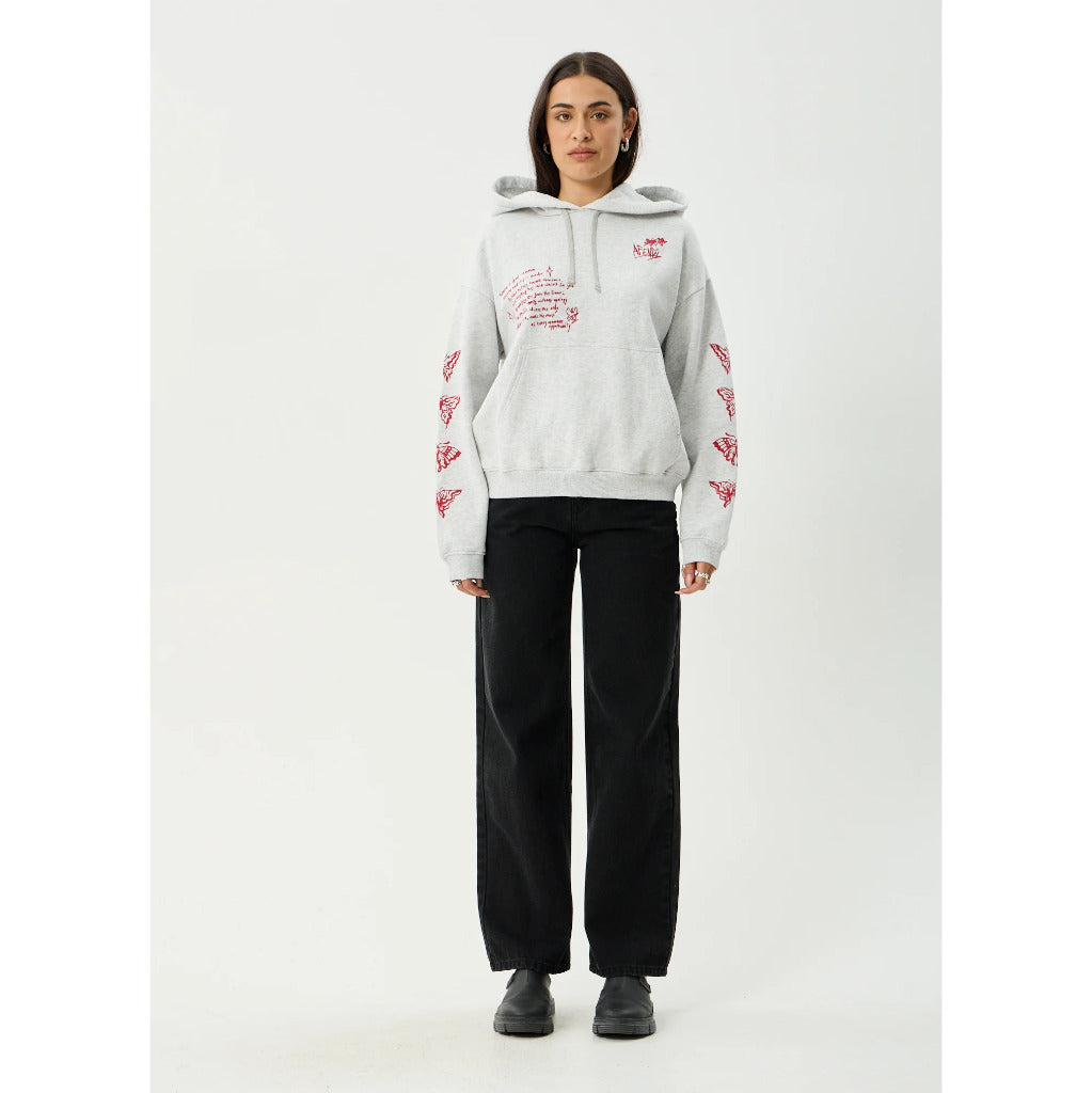 Afends Rise Pull On Hood - Grey Marle | Shop Afends womens clothing online with Pavement Skate Store with free Aotearoa NZ shipping over $100*!