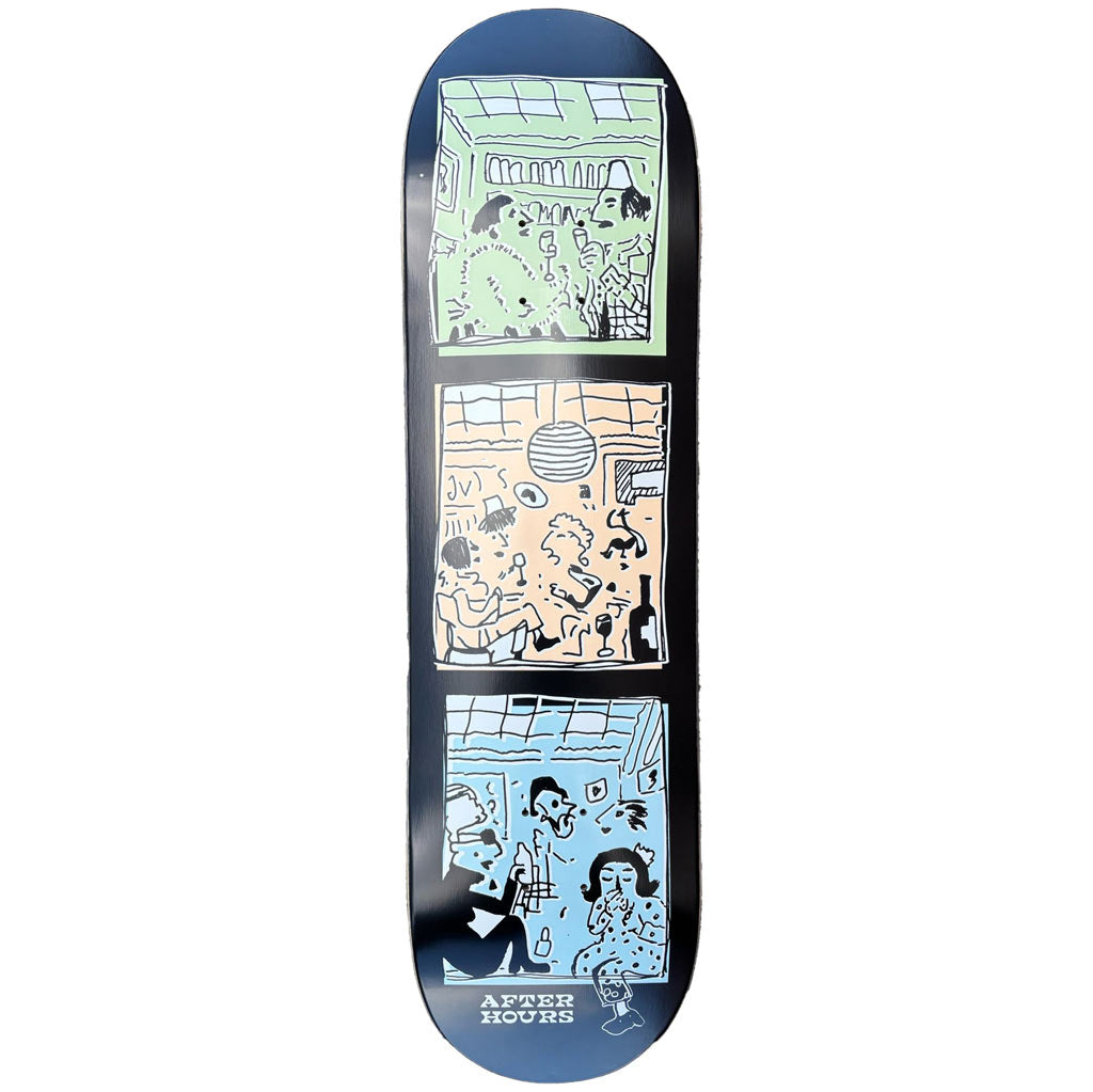 After Hours Wine Bar Skateboard Deck 8.25" | Free Aotearoa shipping on skateboard orders over $100* when you shop online with Pavement Skate Store.