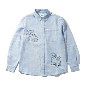 Butter Goods X Daniel Johnston Alive Again Shirt in Light Blue | Shop Butter clothing online with Pavement Skate Store - Free Aotearoa NZ shipping over $100*!
