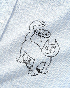 Butter Goods X Daniel Johnston Alive Again Shirt in Light Blue | Shop Butter clothing online with Pavement Skate Store - Free Aotearoa NZ shipping over $100*!