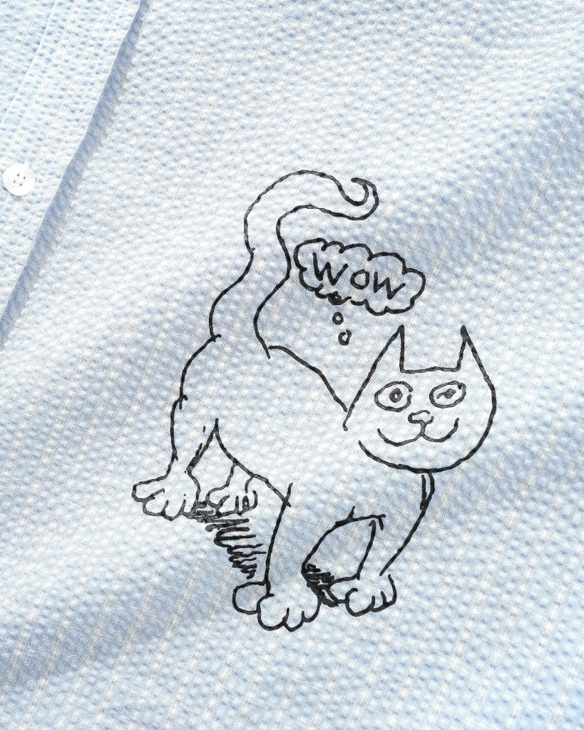 Butter Goods X Daniel Johnston Alive Again Shirt in Light Blue | Shop Butter clothing online with Pavement Skate Store - Free Aotearoa NZ shipping over $100*!