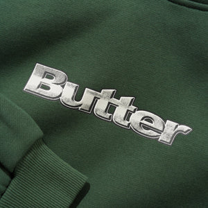 Butter Goods Alloy Logo Pullover Hood - Bottle Green | Shop Butter Goods clothing online with Pavement Skate Store with free Aotearoa NZ shipping over $100*!