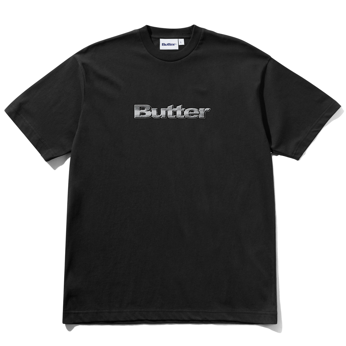 Butter Goods Alloy Logo Tee - Black | Shop Butter Goods clothing online with Pavement Skate Store with free Aotearoa NZ shipping over $100*!