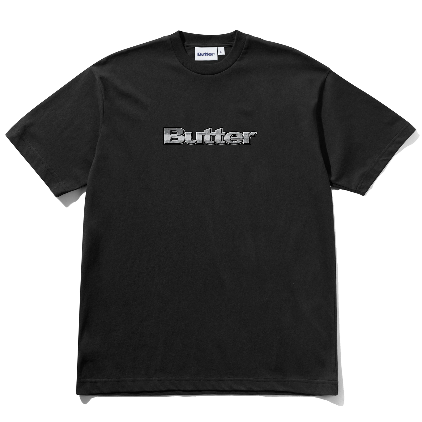 Butter Goods Alloy Logo Tee - Black | Shop Butter Goods clothing online with Pavement Skate Store with free Aotearoa NZ shipping over $100*!