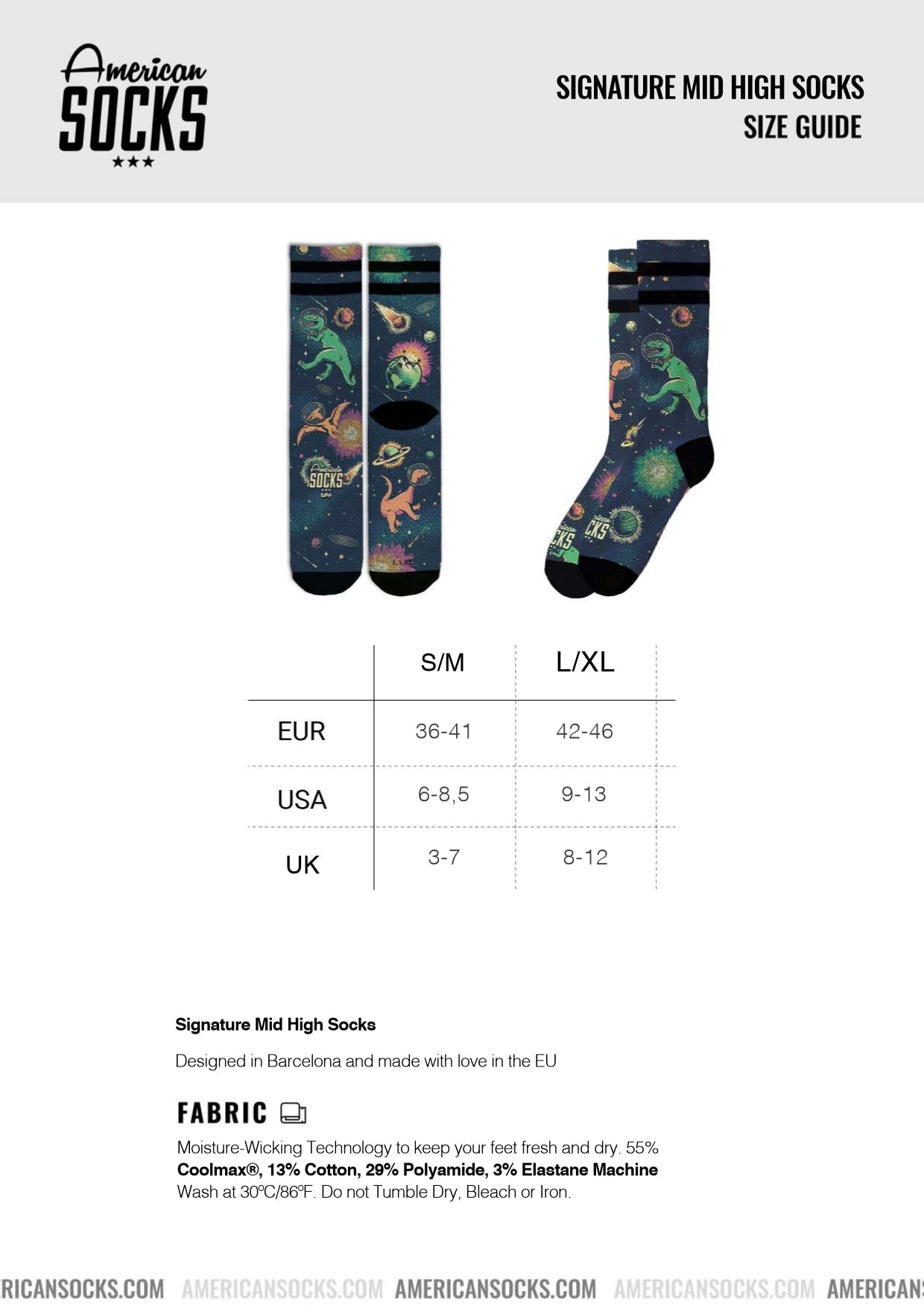 American Socks Mid Open Your Mind | Shop socks online with Pavement Skate Store with free Aotearoa NZ shipping on orders over $100*!