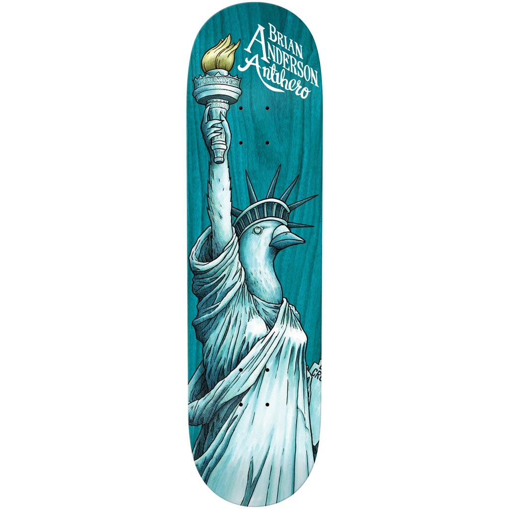 Anti Hero Brian Anderson Libirdty Deck 9.0" | Shop skateboard decks online with Pavement Skate Store with free Aotearoa shipping over $100*!