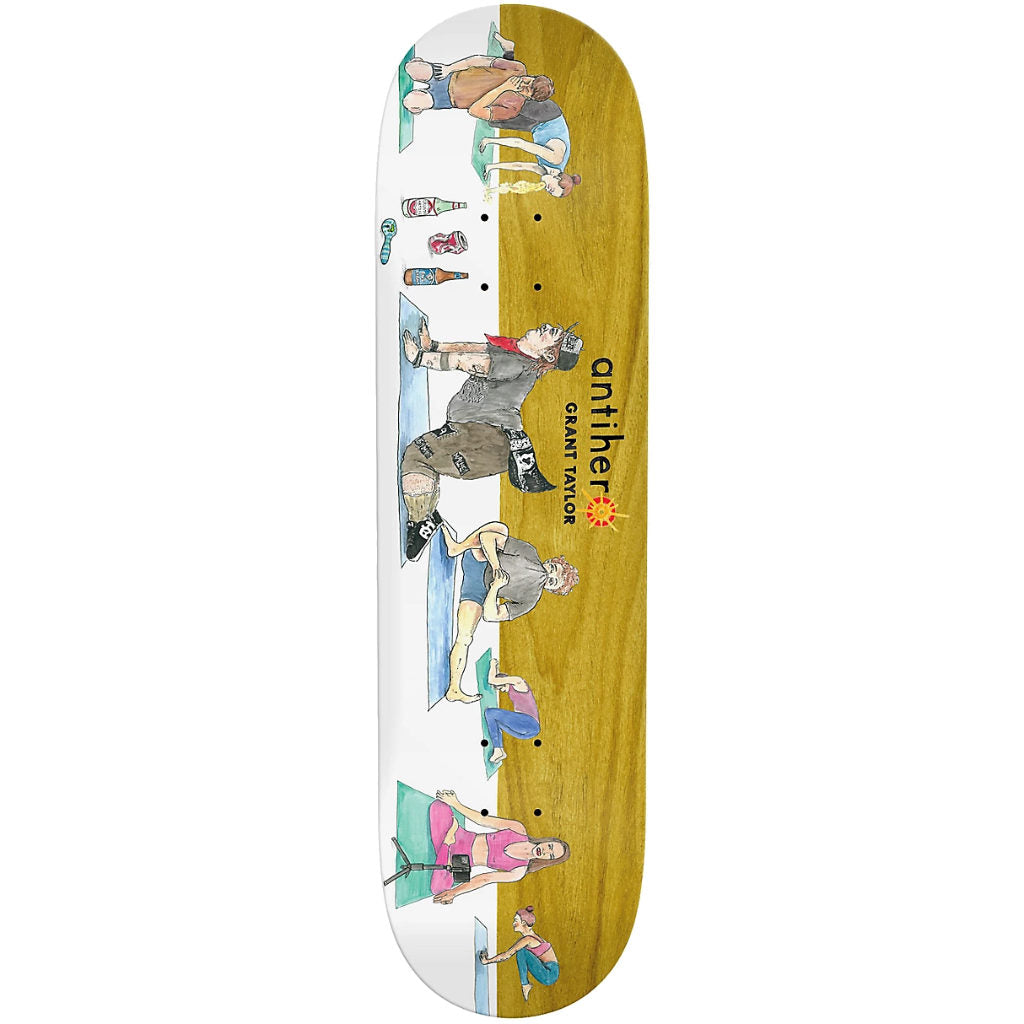 Anti Hero Grant Taylor I Farted In Yoga Class 8.5" Deck | Shop skateboards online with Pavement Skate Store with free Aotearoa NZ shipping over $100*!