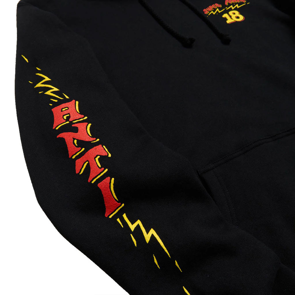 Anti Hero Superpower18 Hoody - Black. Free Aotearoa NZ shipping over $100* when you order Anti Hero skateboards and clothing online with Pavement Skate Store!