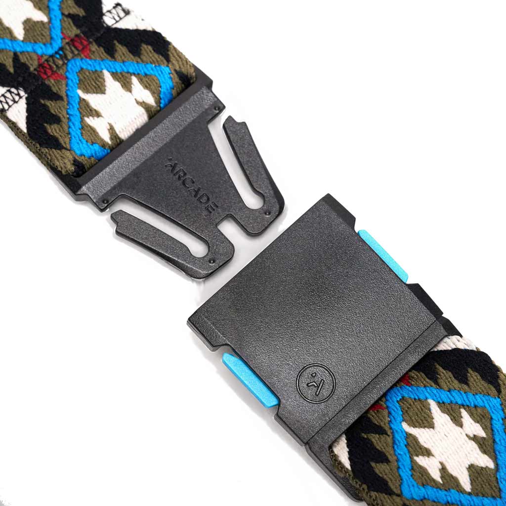 Arcade X Vernan Kee Twilight - Oat/Turquoise | Shop belts online with Pavement Skate Store and enjoy free Aotearoa NZ shipping on your order over $100*!