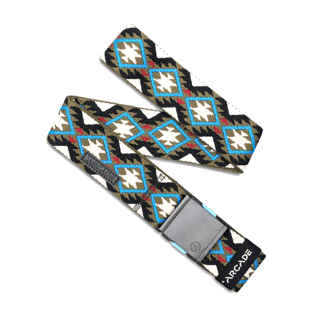 Arcade X Vernan Kee Twilight - Oat/Turquoise | Shop belts online with Pavement Skate Store and enjoy free Aotearoa NZ shipping on your order over $100*!