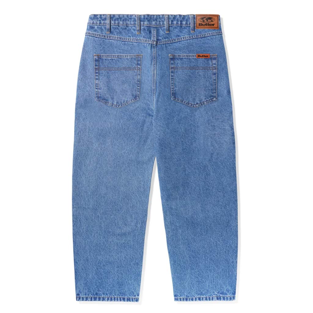 BUTTER GOODS BAGGY DENIM JEANS - WASHED INDIGO