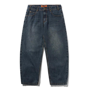 Butter Goods Blotch Denim Jeans in Streaky Navy | Shop all new Butter Goods online with Pavement with free Aotearoa shipping on orders over $100*