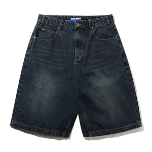 Butter Goods Blotch Denim Shorts in Streaky Navy | Shop all new Butter Goods online with Pavement with free Aotearoa shipping on orders over $100*