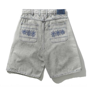 Butter Goods Bronco Denim Shorts - Washed Grey | Shop Butter Goods online with Pavement Skate Store and enjoy free Aotearoa shipping on orders over $100*!