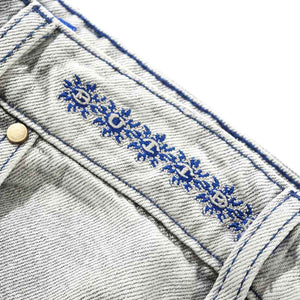 Butter Goods Bronco Denim Shorts - Washed Grey | Shop Butter Goods online with Pavement Skate Store and enjoy free Aotearoa shipping on orders over $100*!